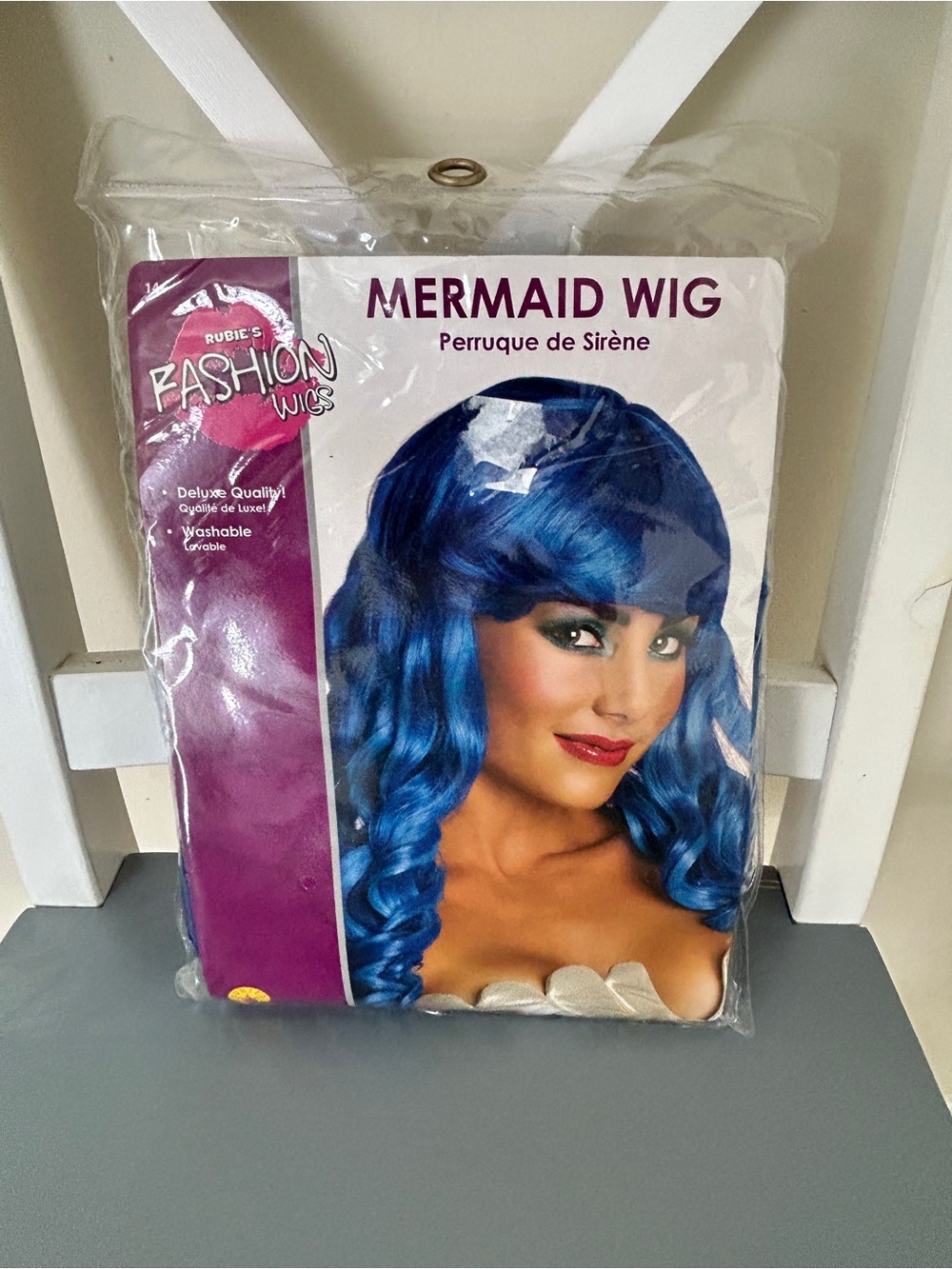 Mermaid Wig - Blue Curly Costume Wig